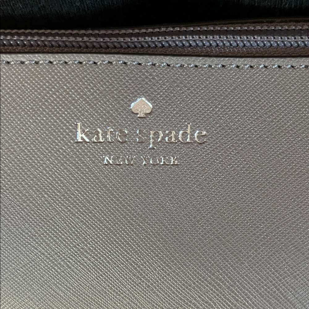 New Kate Spade Gray and Gold Crossbody Bag - Picture 2 of 16